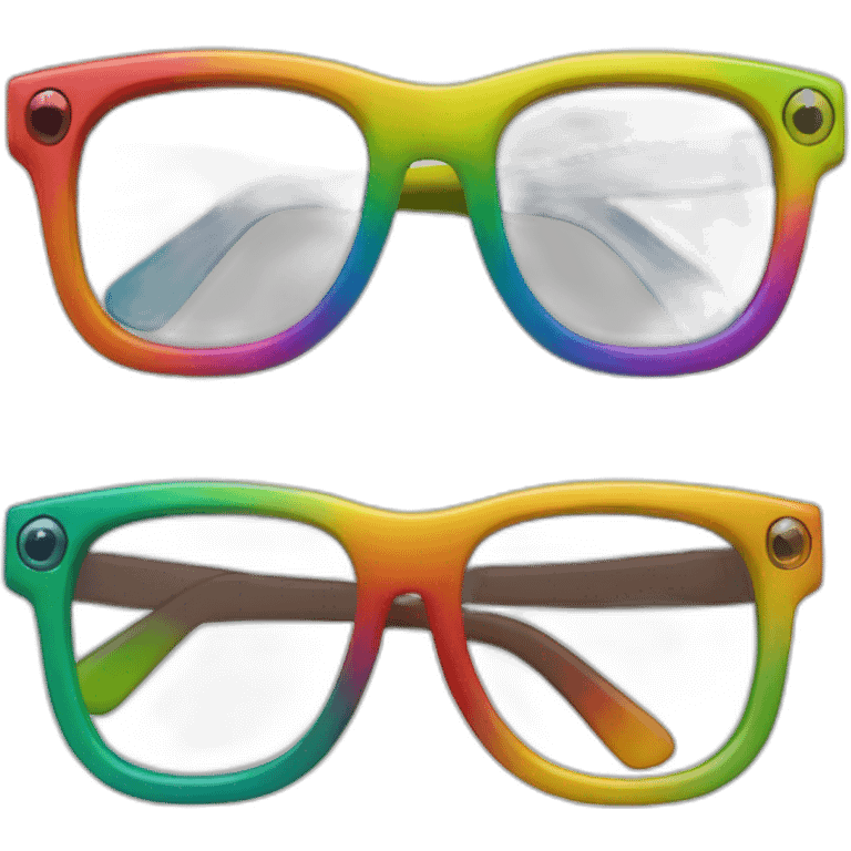 raibow glasses emoji