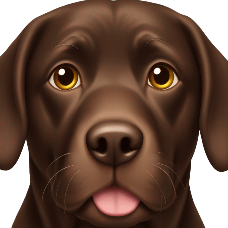 Chocolate lab, Thursday emoji