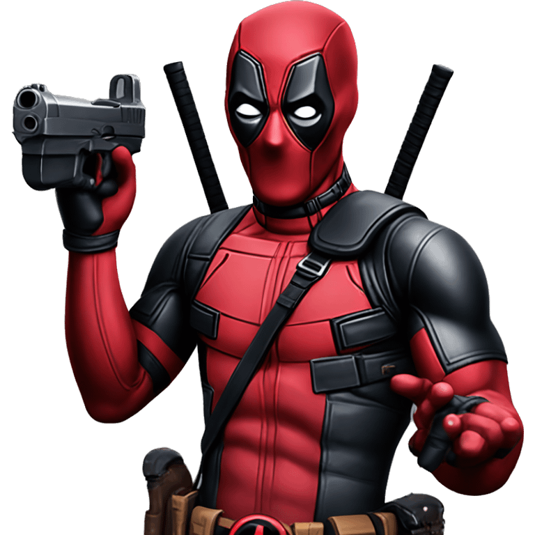 Deadpool Guns emoji