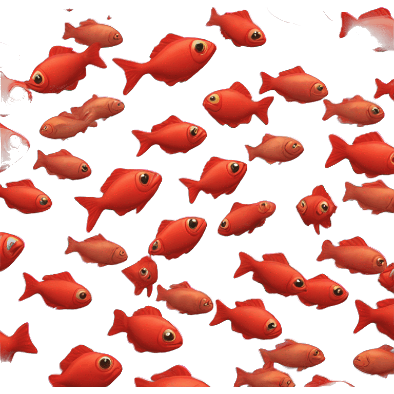 Red Sea with fish  emoji