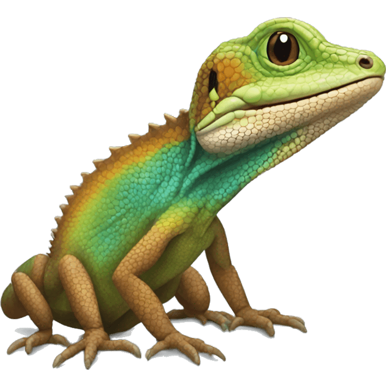 Common Puerto Rican ameiva ground lizard emoji