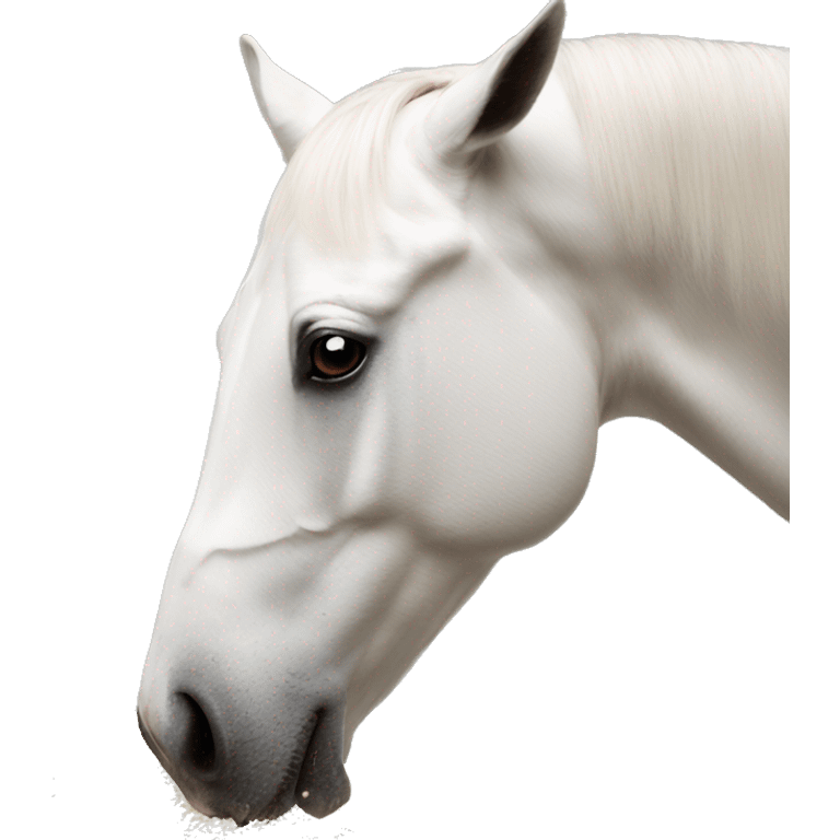 Horse seeing what white flour smells like emoji