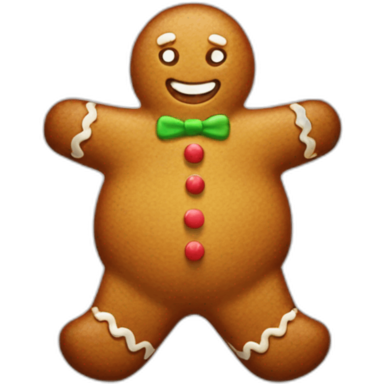 Fat Gingerbread man emoji