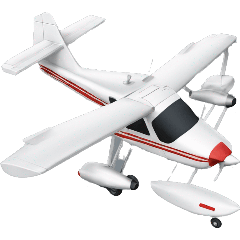 Real airplane cessna modelo 182 emoji