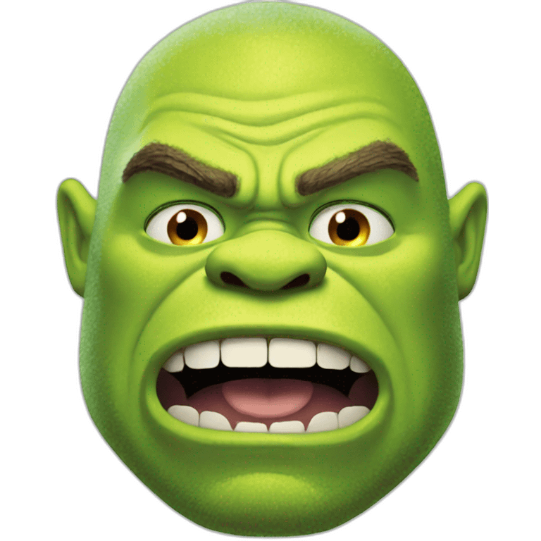 angry shrek emoji