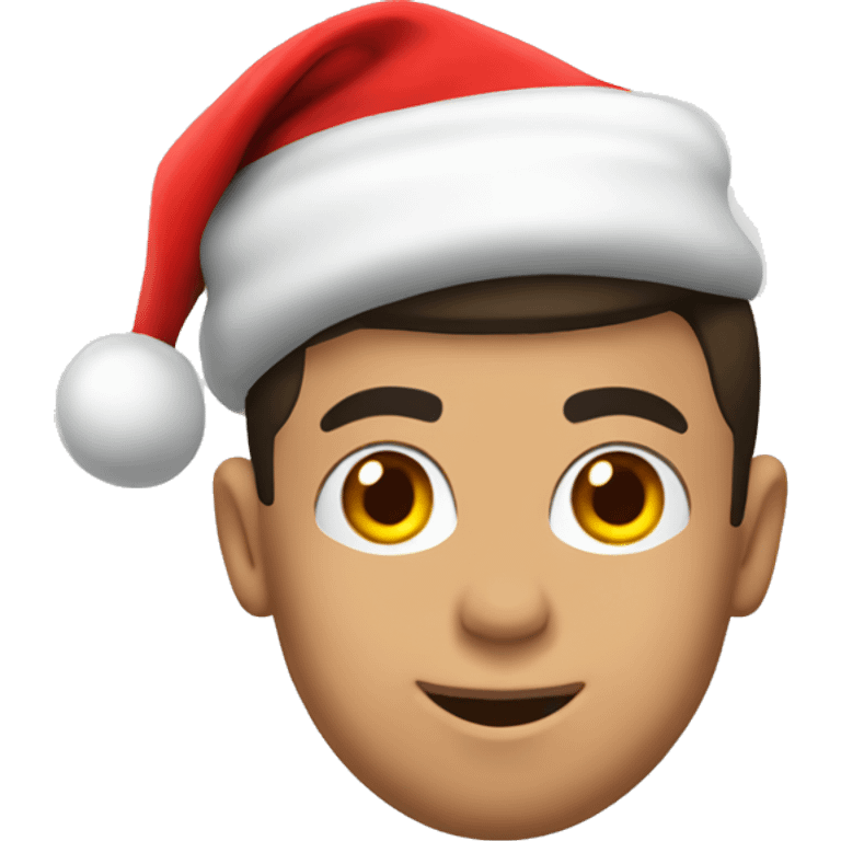 cristiano ronaldo with santa hat emoji