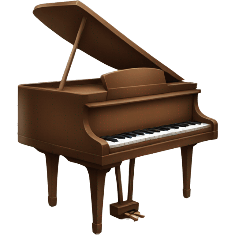 Brown Piano emoji