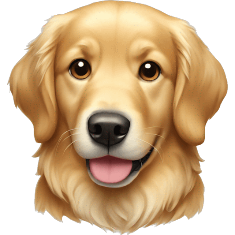 Christmas golden retriever emoji