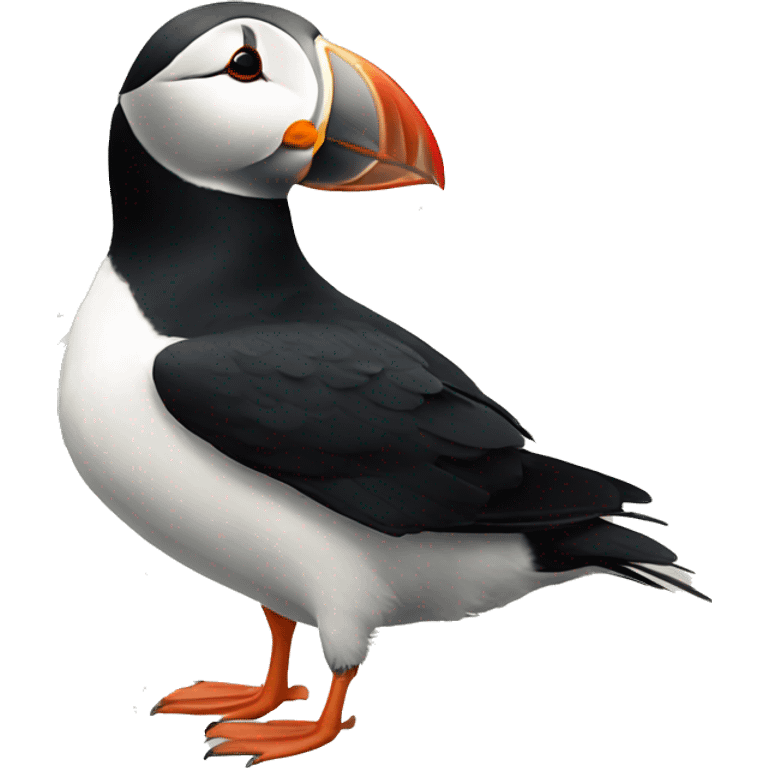 A puffin with a thistle  emoji