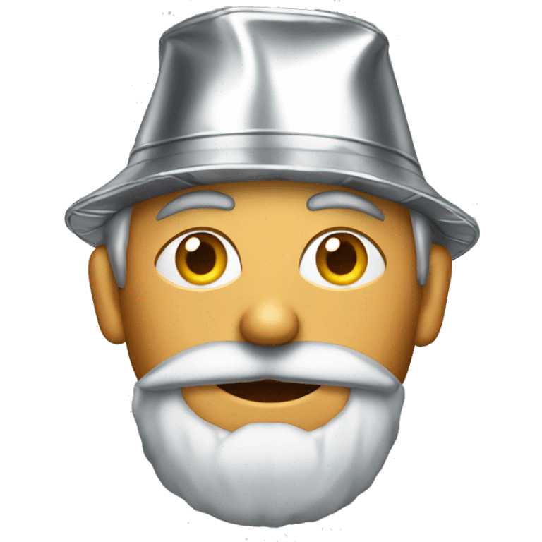 man in Tin foil hat emoji