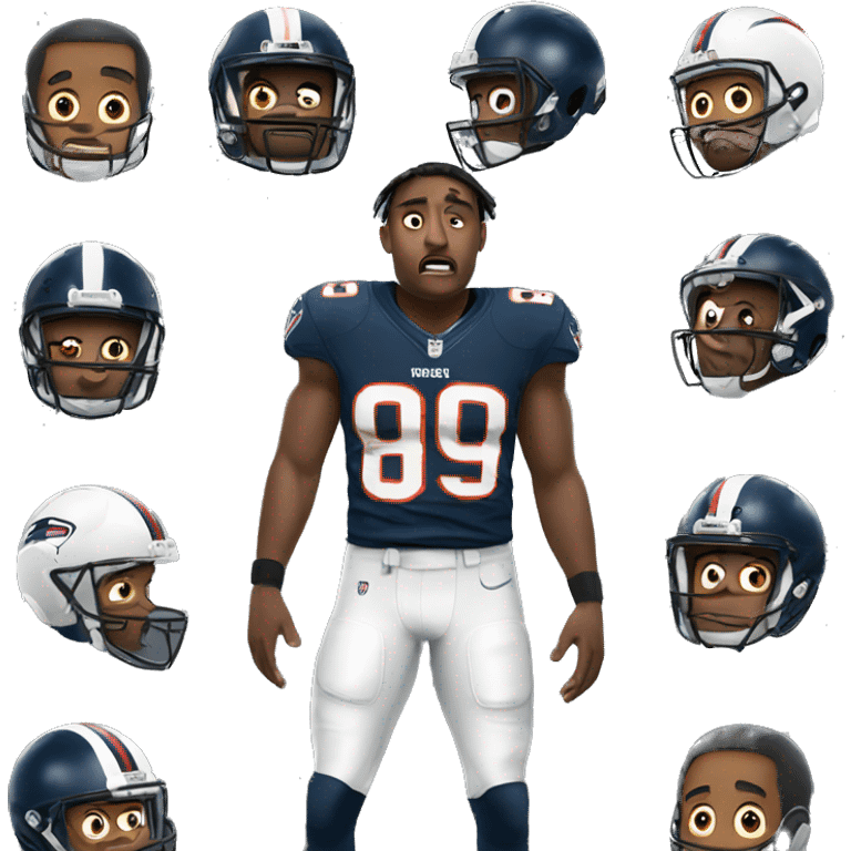 confused nfl player emoji