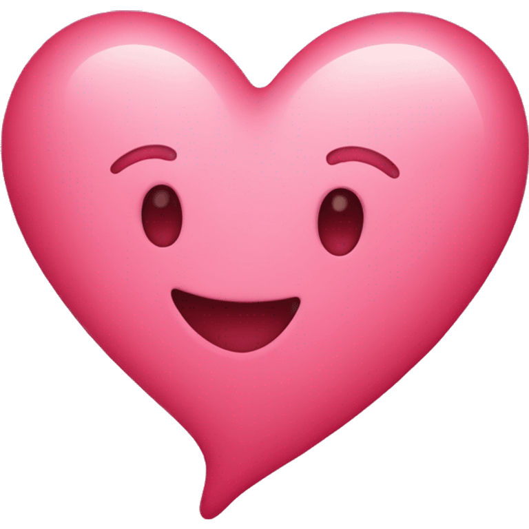 Heart red and pink emoji