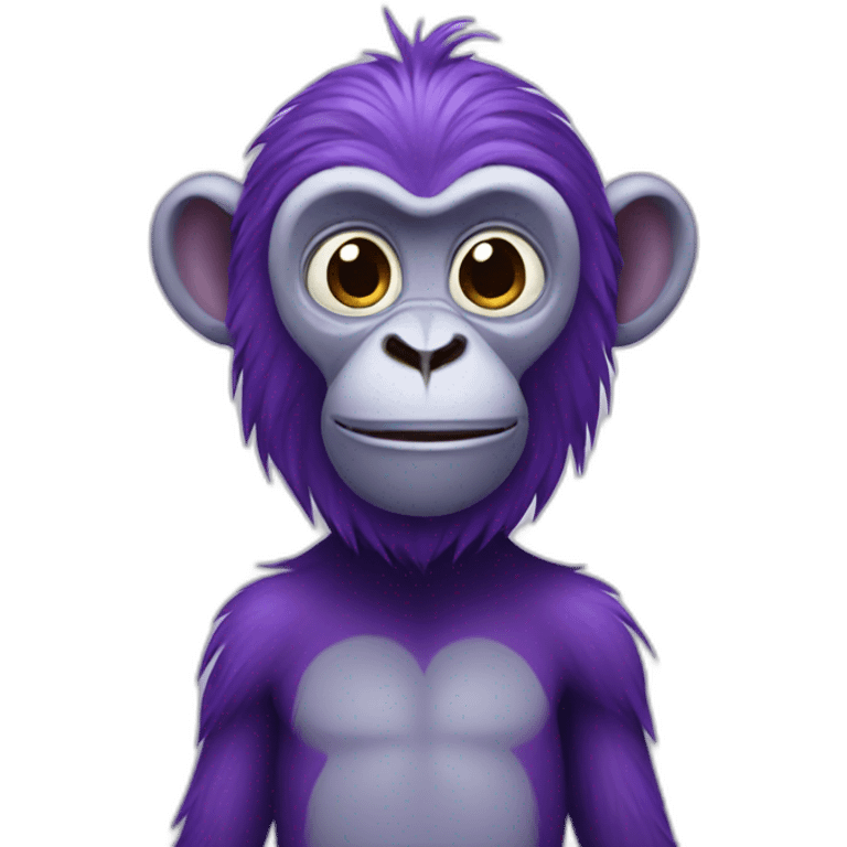 Purple monkey emoji