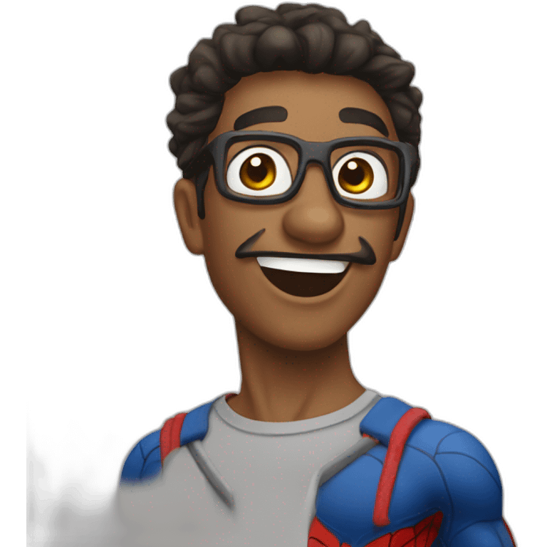 Spiderman che saluta emoji