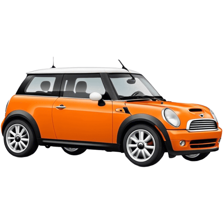 Orange mini cooper no stripes emoji