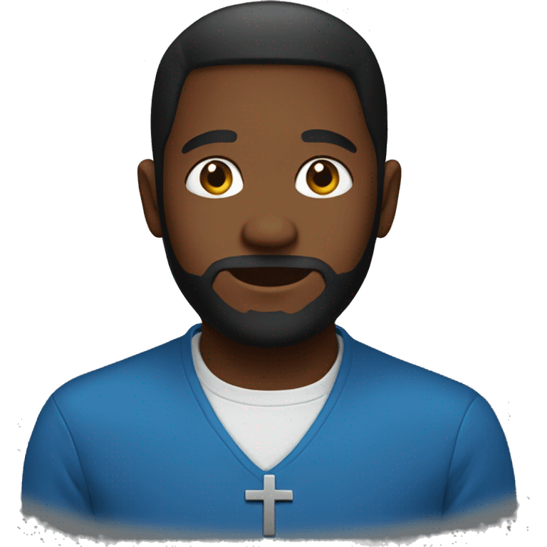 Blue christian  emoji