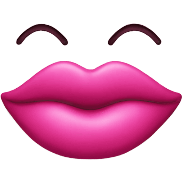  pink kiss mark emoji