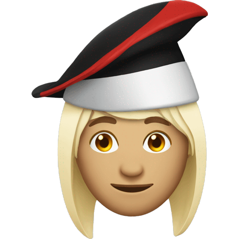 Simple emoji with Albanian hat emoji