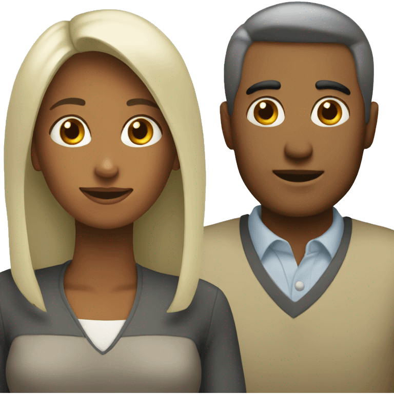 Woman with man emoji