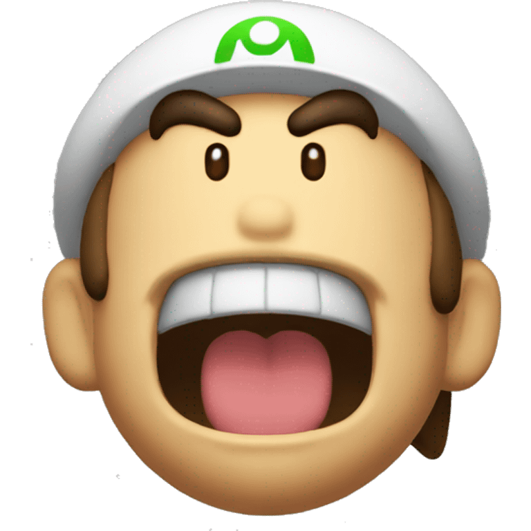 mario screaming emoji