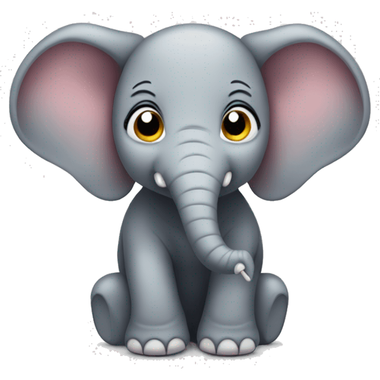 Cute elephant emoji