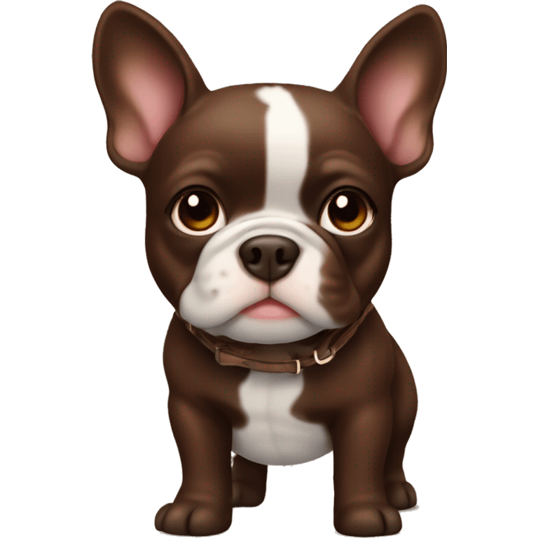 French Bull chocolate brown  emoji