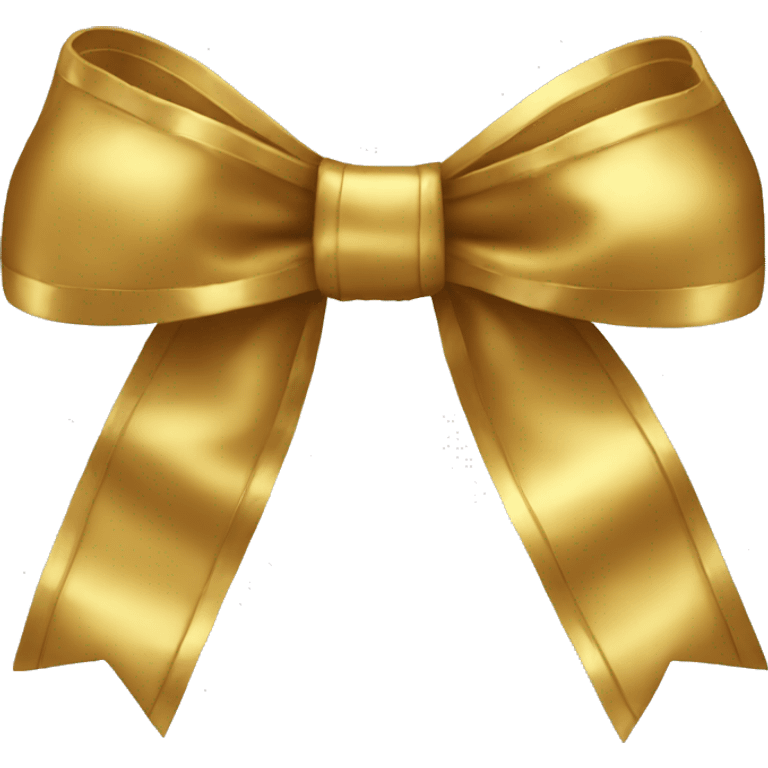 Gold bow emoji