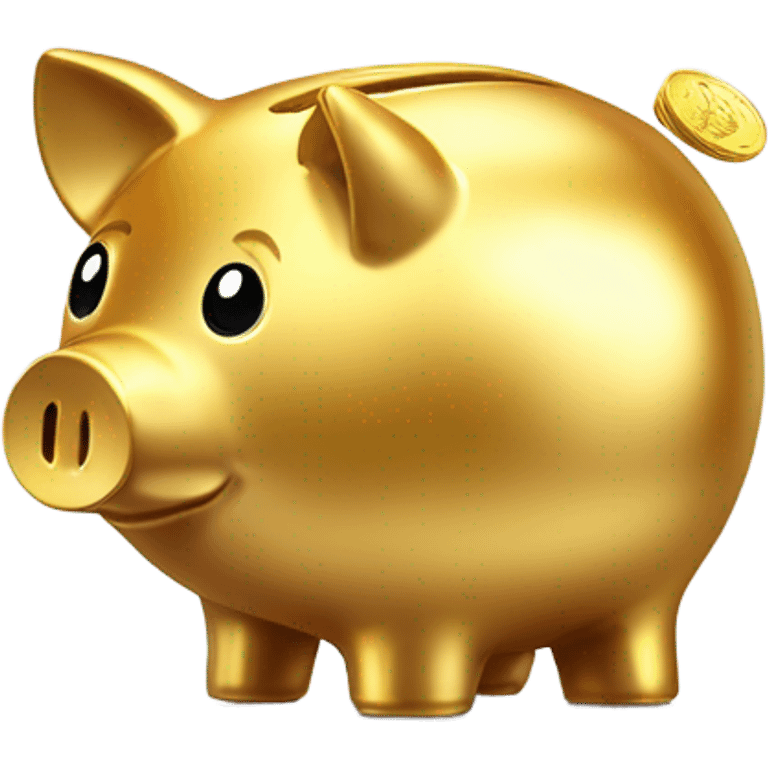 Golden piggy bank  emoji