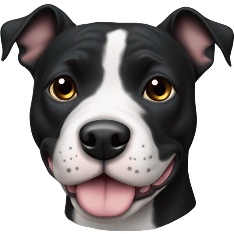 stafforshire bull terrier black emoji