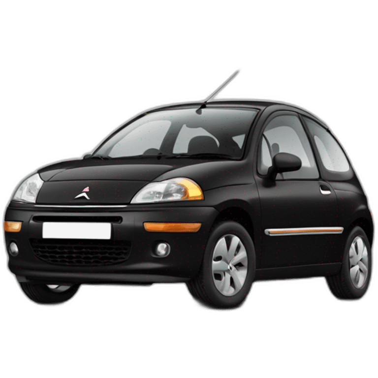 Old citroen c3 black emoji