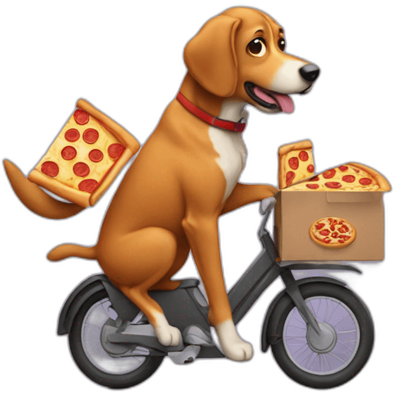 Dog Delivery, pizza emoji