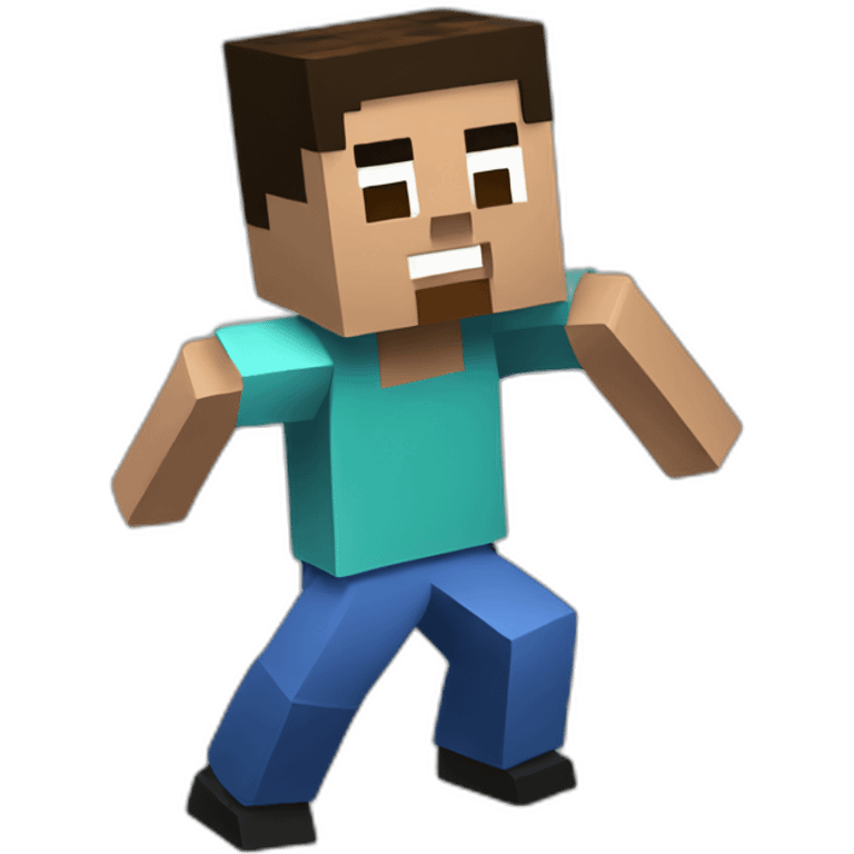 Steve dancing minecraft emoji