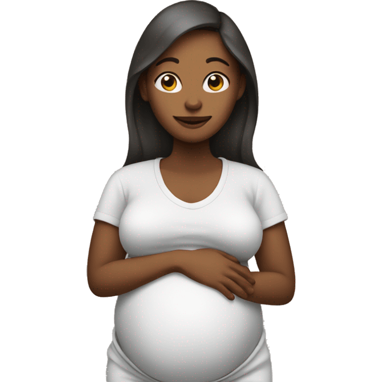 Woman pregnant emoji