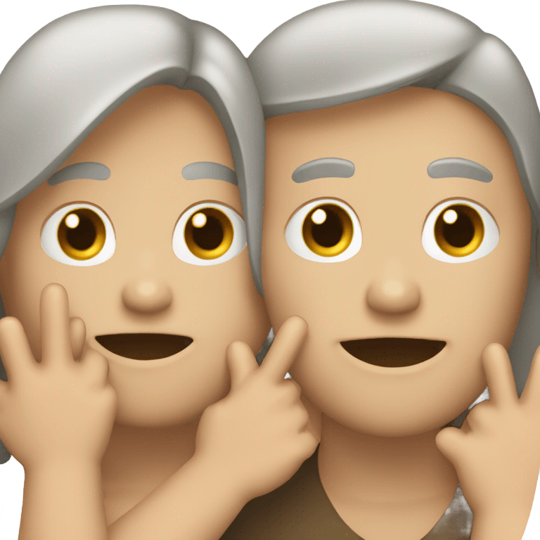 Dos personas de las manos emoji