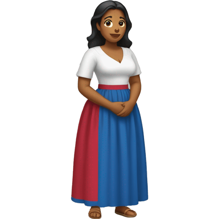 Standing dominican woman  emoji