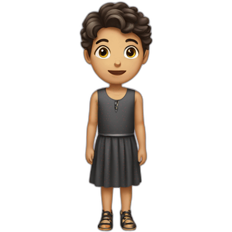 a boy in a dress emoji