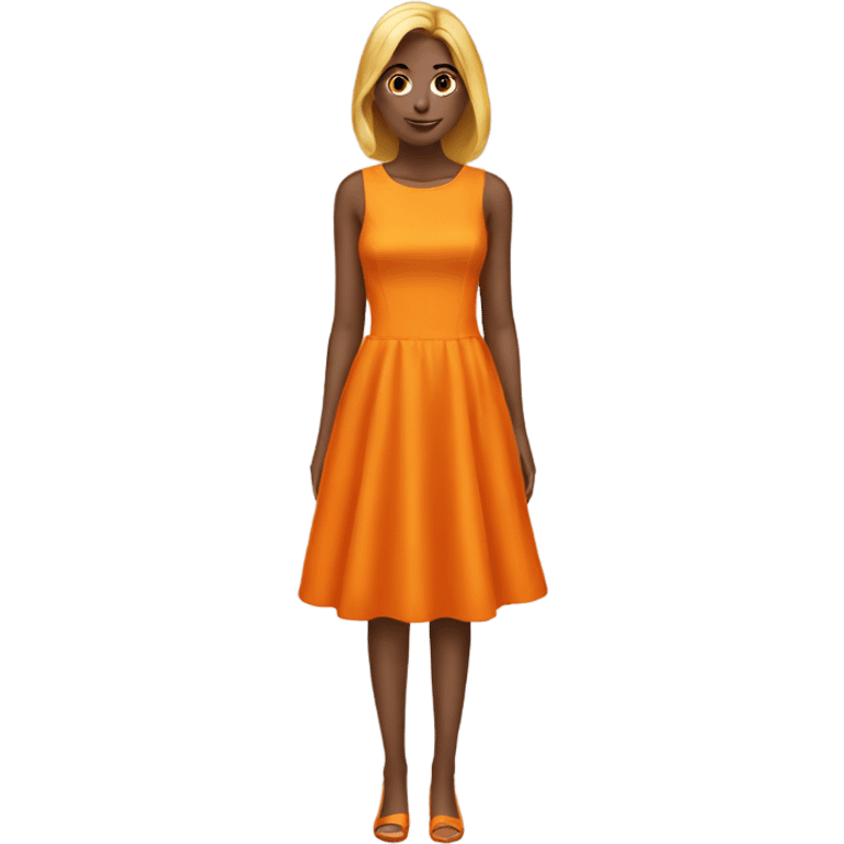 orange color Dress emoji