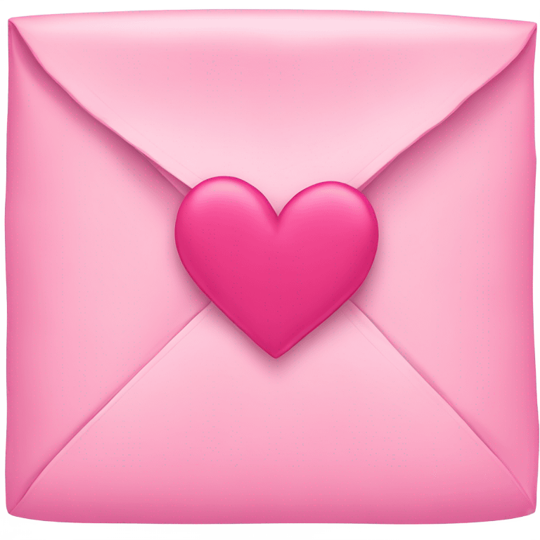 Pink Love letter  emoji