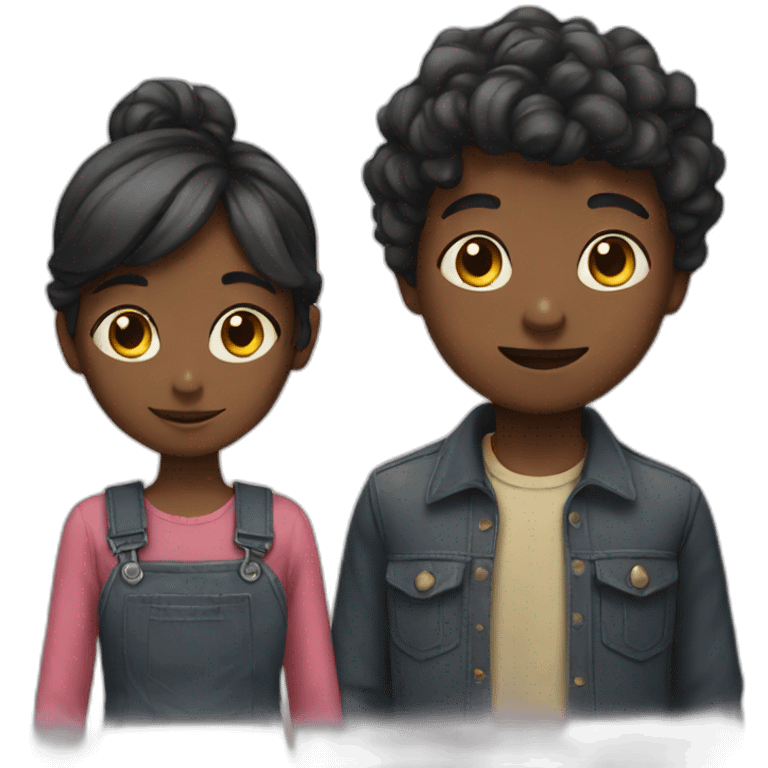 Boy and girl emoji