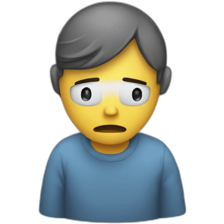 Depression caused by TBI emoji