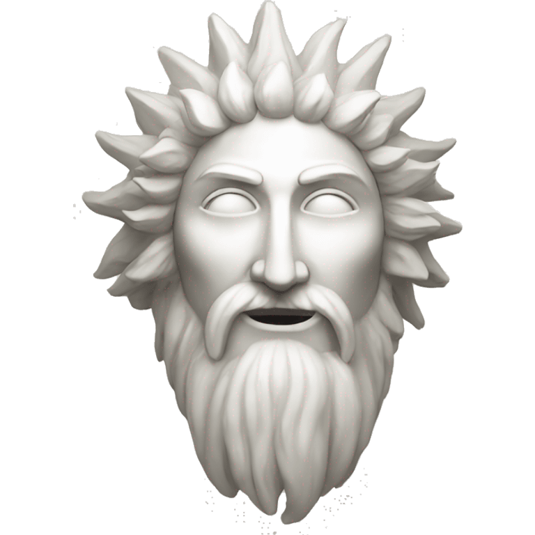 White sun god emoji