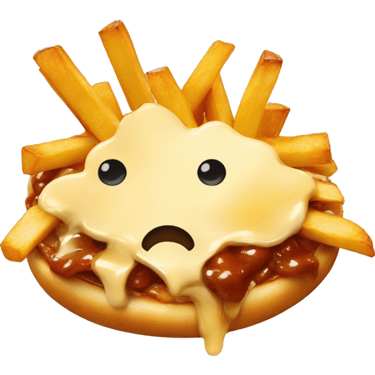 poutine qui mange une poutine emoji