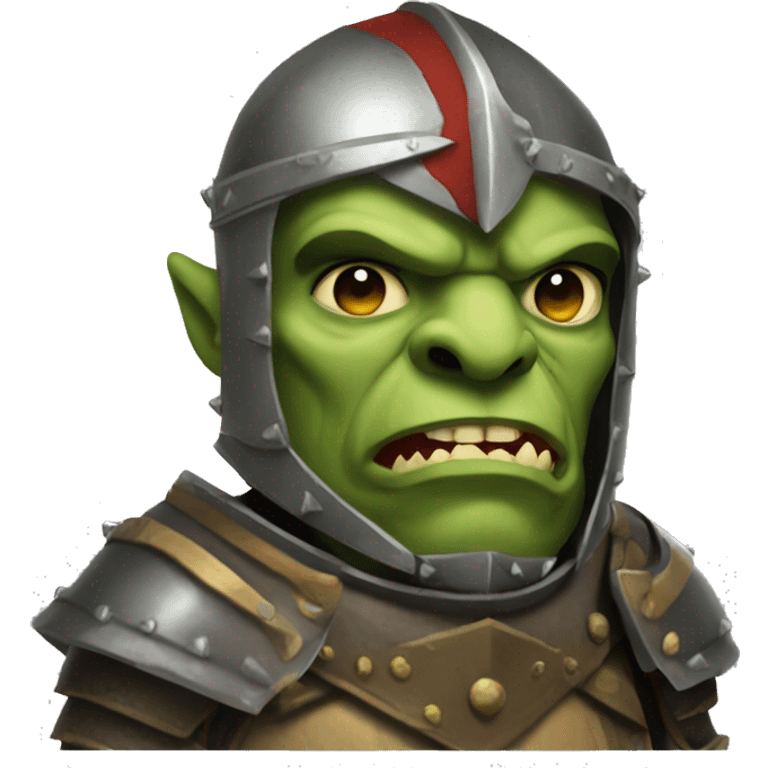 Knight orc armored  emoji