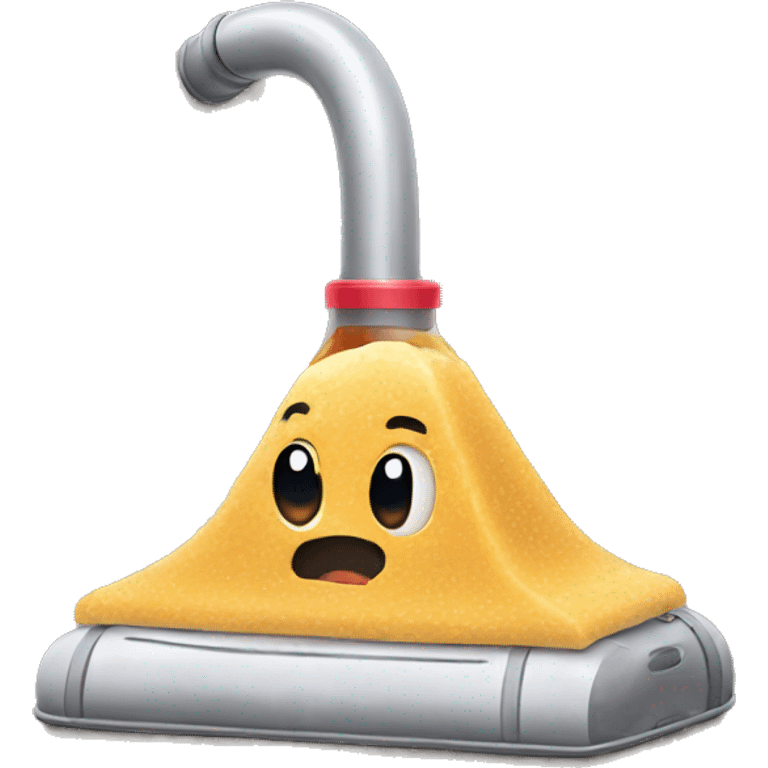 Vacuum sucking food emoji