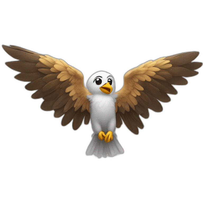 Un caca avec des ailes emoji