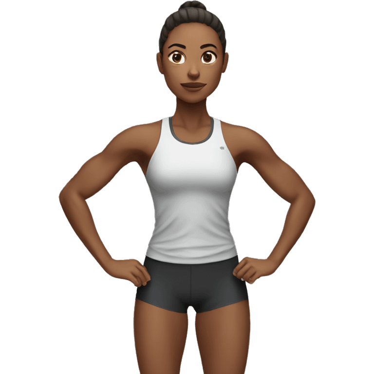 hard training woman emoji