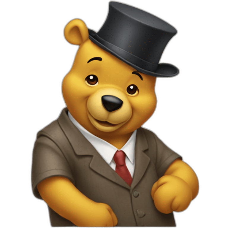 winne the pooh as a banker emoji