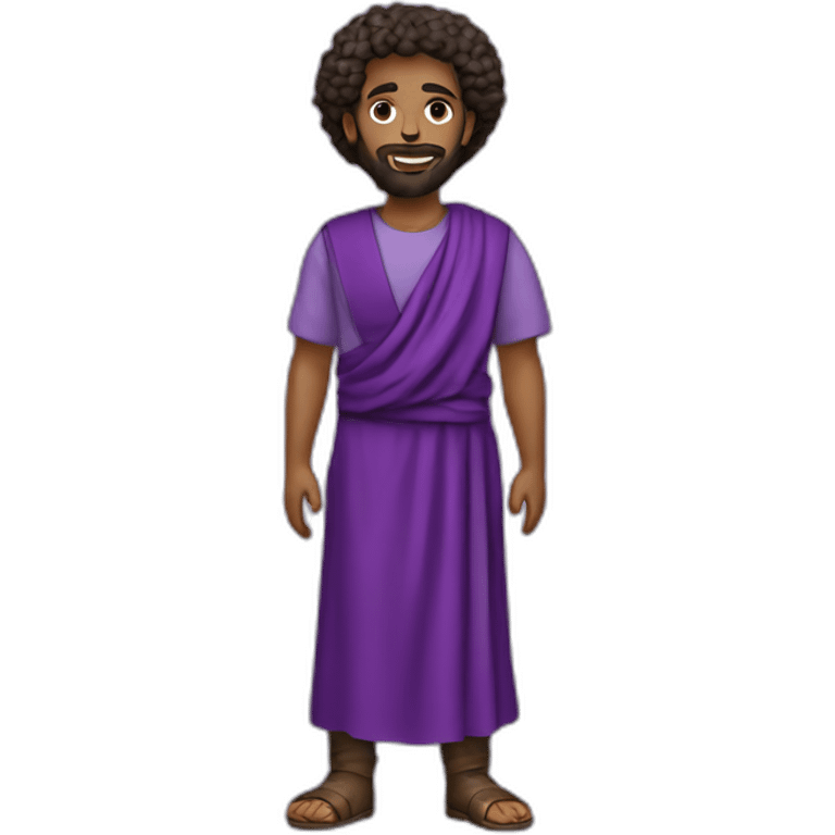 Stylish purple garments of Biblical Aaron emoji