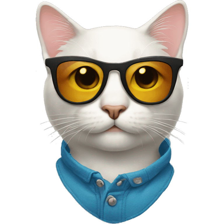 Cat with sunglasses emoji