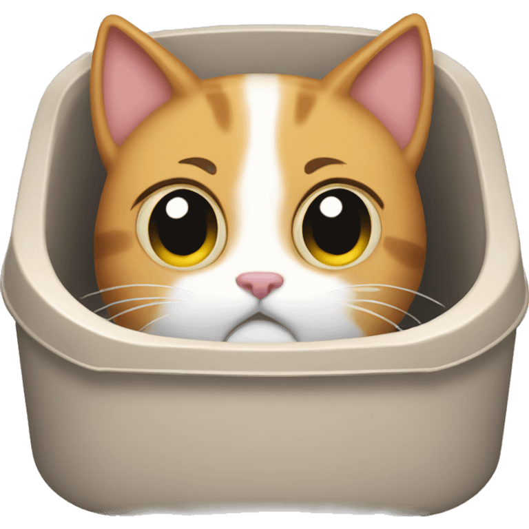 Cat litter box emoji